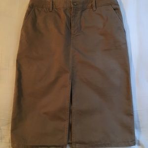 Gap khaki skirt